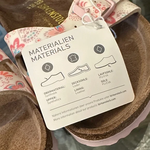 New in Box! $150 Birkenstock Rare Floral Pink Sandals sz 39 8/9 - Picture 7 of 10